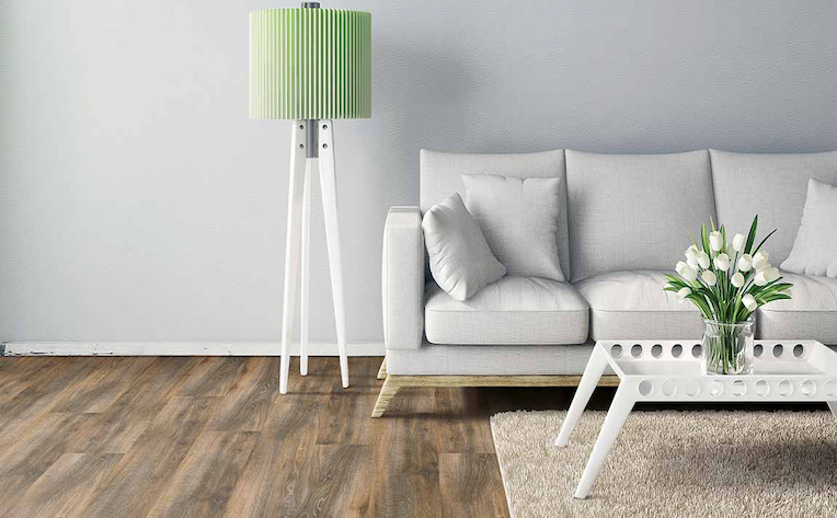 luxury vinyl plank flooring in a living room